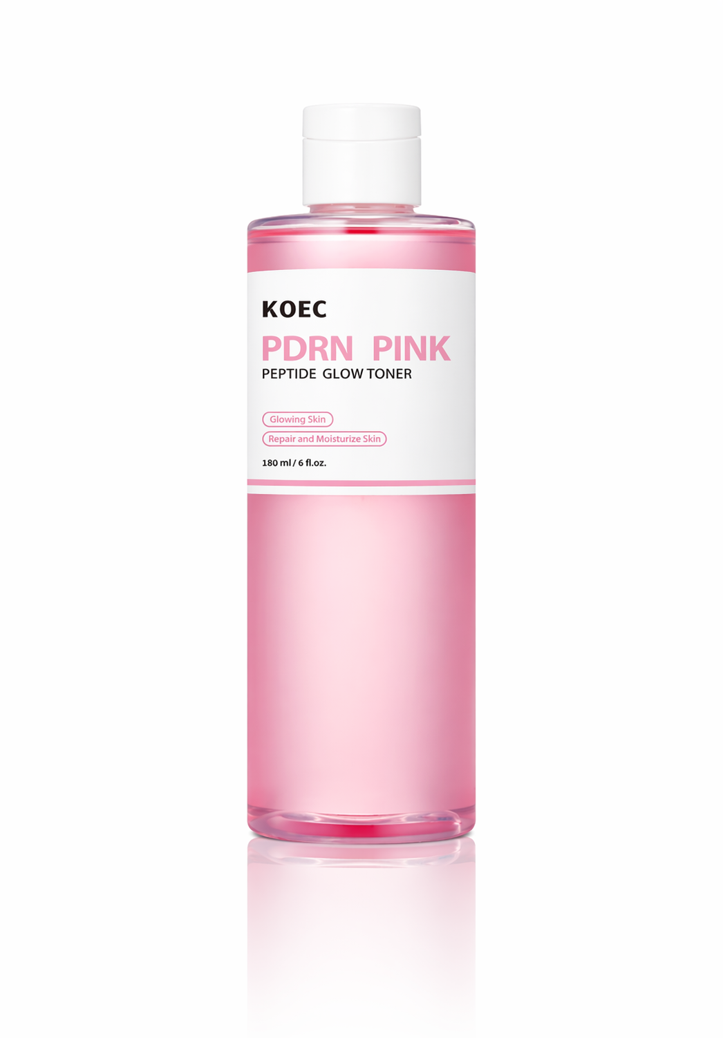 Korjaava ja Kosteuttava Kasvovesi KOEC PDRN Pink Peptide Glow Toner 180 ml
