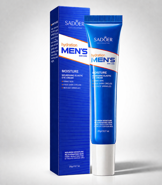 Miesten silmänympärysvoide – tummille silmänalusille, turvotukseen & juonteille (20 g) – SADOER