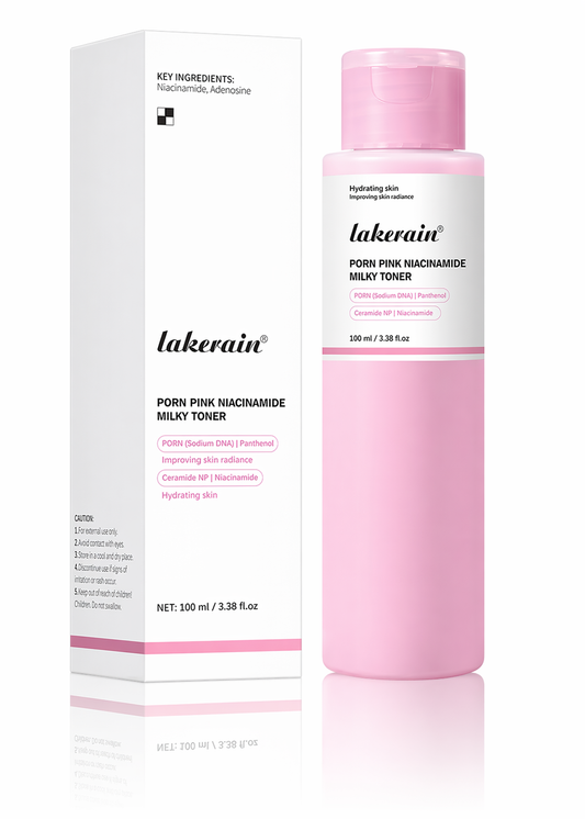 PDRN Pink Niasinamiidi Maitokasvovesi Lakerain   100 ml – Kosteuttava ja Kirkastava Korealainen Kasvovesi