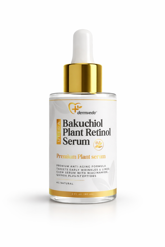 Kasvoseerumi – luonnollinen retinoli-vaihtoehto juonteille & ihon kirkastukseen Bakuchiol 60 ml– dermveda