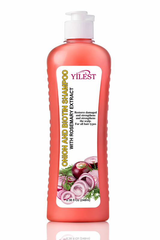 Rosmariini Sipuli Biotiini Shampoo – Vahvistava & Kosteuttava Hiuspohjan Hoitoshampoo 248ml