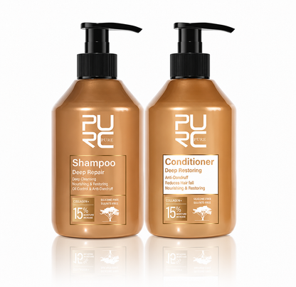Shampoo & Hoitoaine Marokkolainen Arganöljy – Aminohappo & Keratiini Syvähoito | Sulfaatiton & Silikooniton