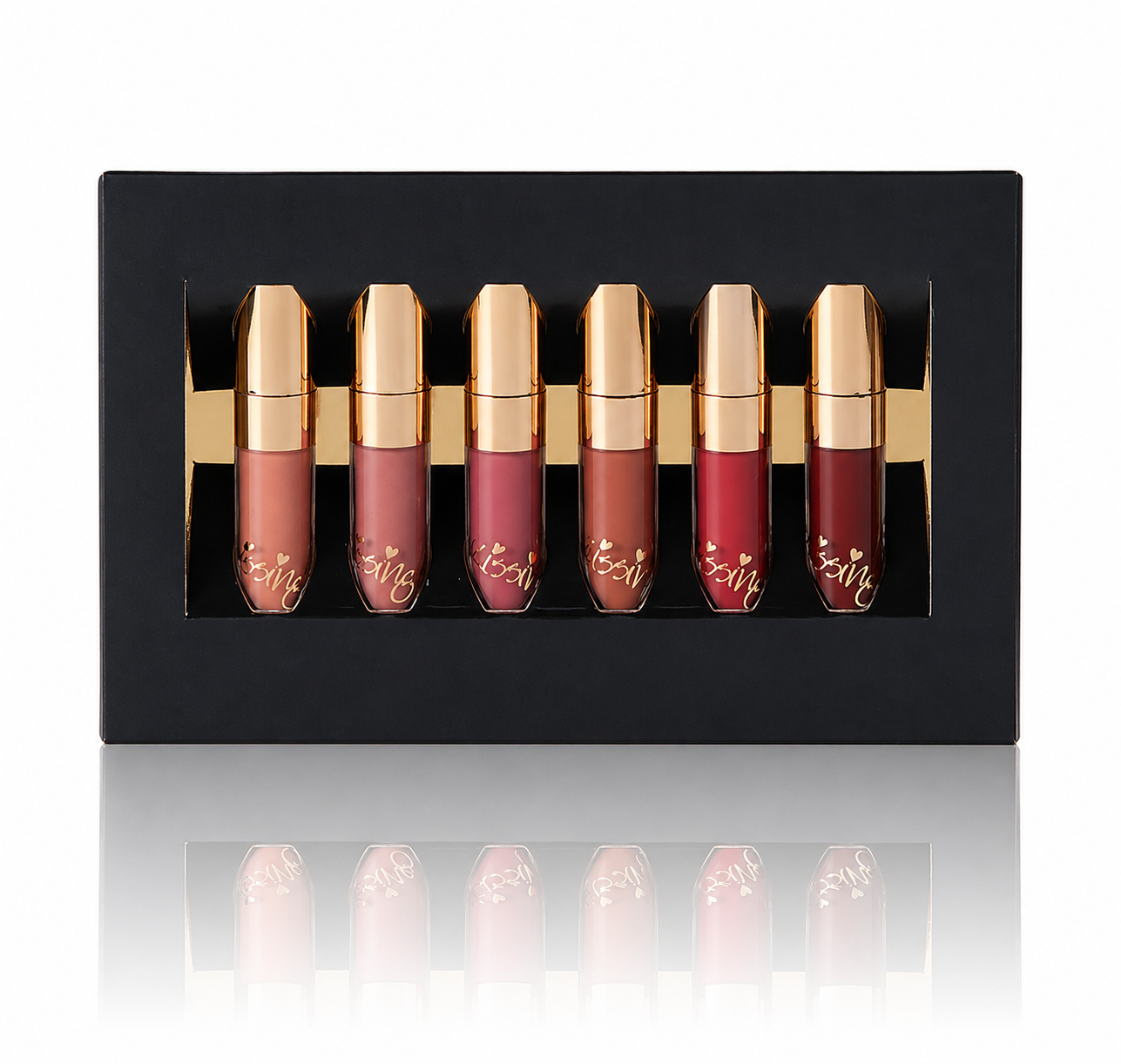 Huulipunasetti Matta Beauty Glazed, Vedenkestävä ja Pitkäkestoinen 6 sävyssä