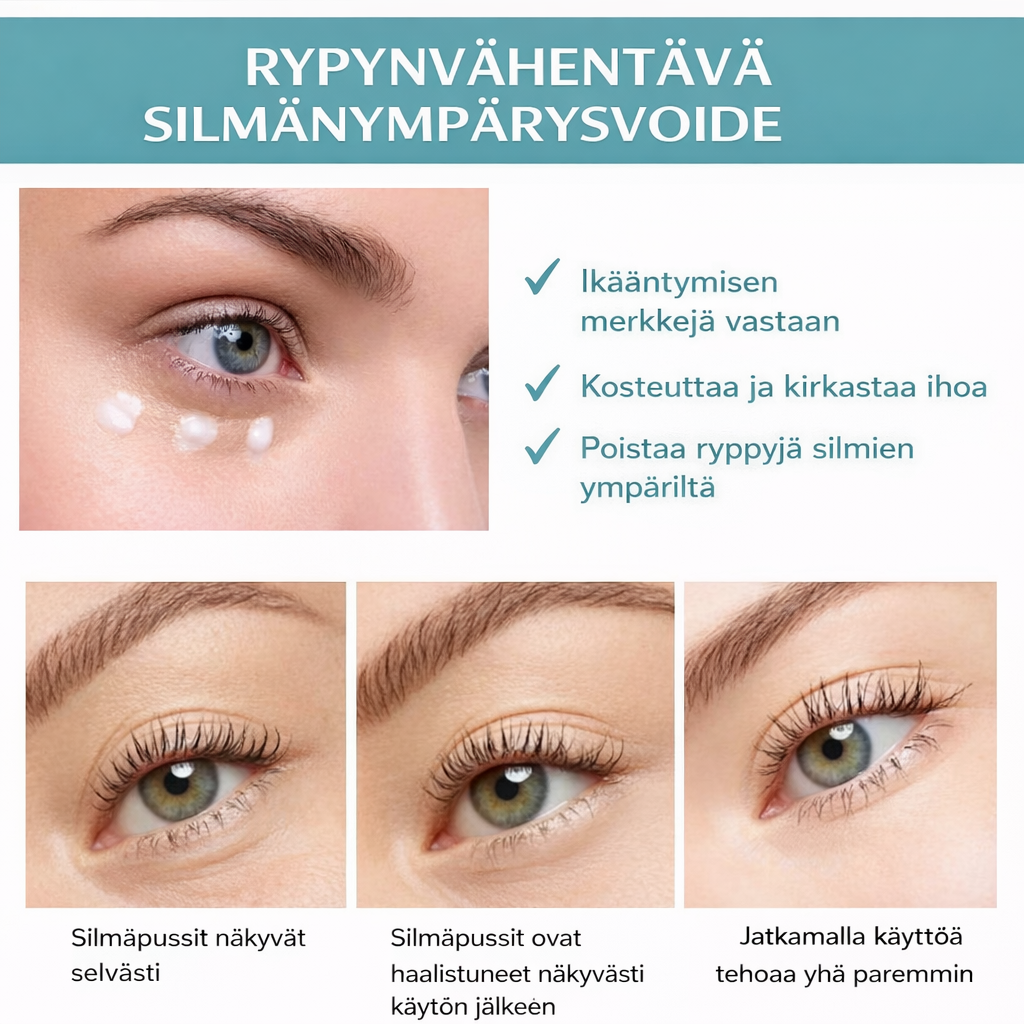 Silmänympärysvoide – tummille silmänalusille & juonteille (5 kpl hoitokuuri) EELHOE