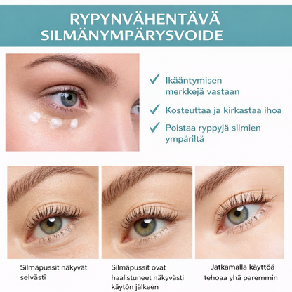 Silmänympärysvoide – tummille silmänalusille & juonteille (5 kpl hoitokuuri) EELHOE