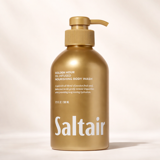 Suihkugeeli kuivalle iholle – kosteuttava öljy suihkugeeli Golden Hour  (500 ml)