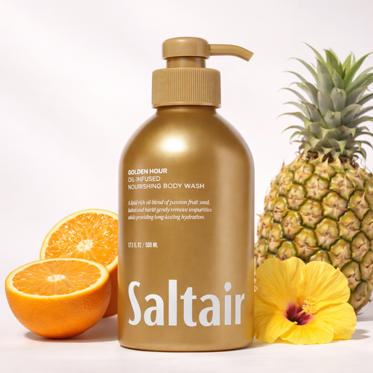 Suihkugeeli kuivalle iholle – kosteuttava öljy suihkugeeli Golden Hour  (500 ml)