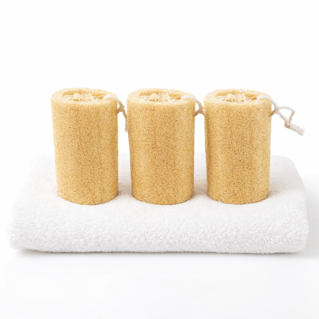 Luffa Pesusieni – Luonnollinen Loofah Kuorintasieni Vartalolle (1 kpl tai 3 kpl)
