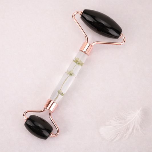 Kasvojen hieronta Jade Roller Hierontarulla Kasvoille – Luonnonjade Kasvojumppa Anti-Age