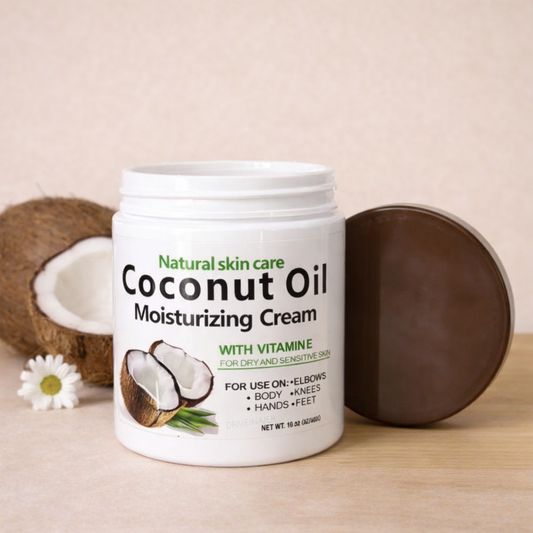 Kookosöljy kosteusvoide – luonnollinen voide kasvoille, vartalolle ja hiuksille (300 g)