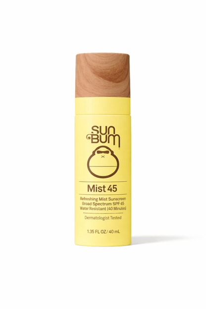 Aurinkosuojasuihke Kasvoille SPF 45 - Kevyt Kasvomist (100ml tai 40ml matkakoko)
