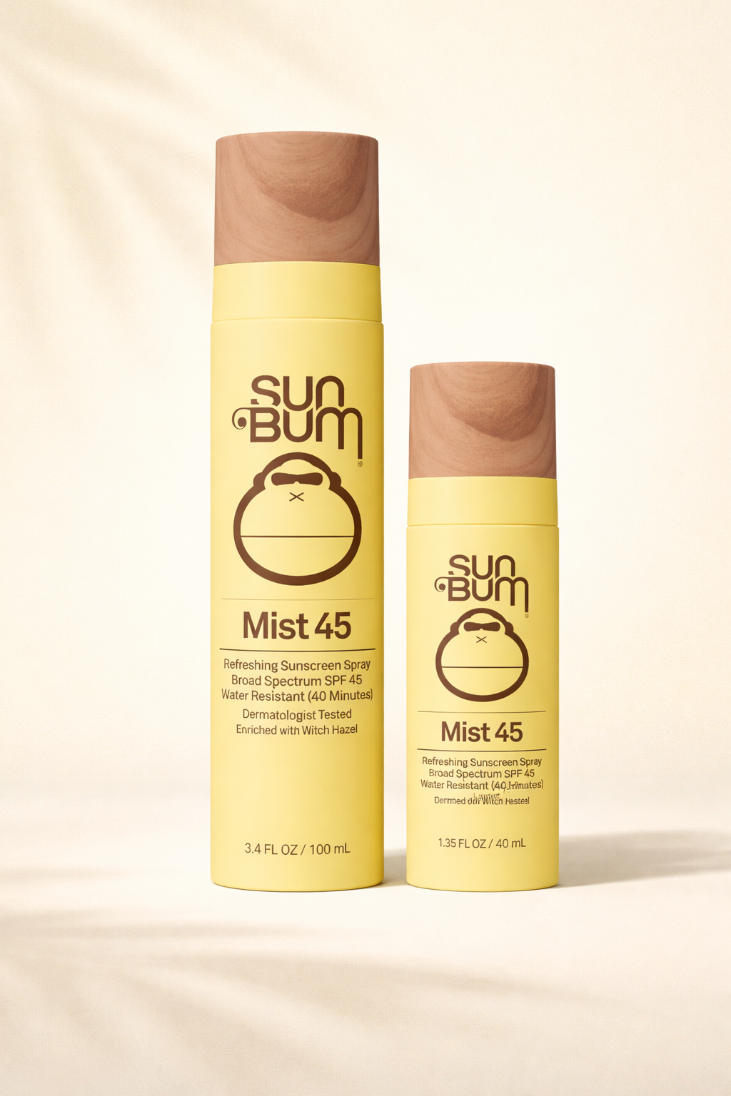 Aurinkosuojasuihke Kasvoille SPF 45 - Kevyt Kasvomist (100ml tai 40ml matkakoko)