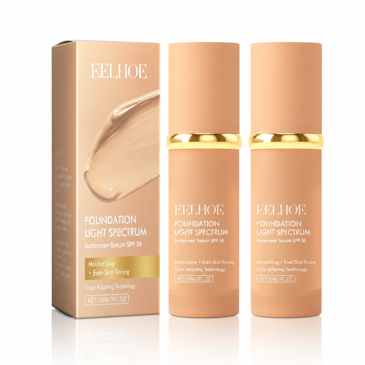 4-in-1 Peitetikku Foundation – Vedenkestävä Meikkivoide & Peitevoide Tummille Silmänalaisille