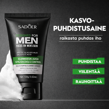 Miesten Kasvopuhdistusaine - Raikas Tuoksu, Syväpuhdistus & Huokosten Tiivistys