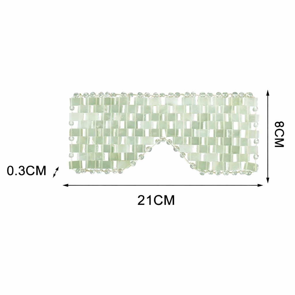 Viilentävä & Rentouttava Silmämaski Jade-Silmänympärysmaski – 100% Luonnonjadekivi