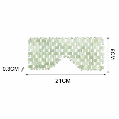 Viilentävä & Rentouttava Silmämaski Jade-Silmänympärysmaski – 100% Luonnonjadekivi
