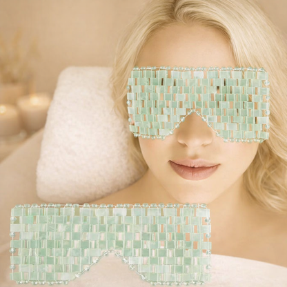 Viilentävä & Rentouttava Silmämaski Jade-Silmänympärysmaski – 100% Luonnonjadekivi