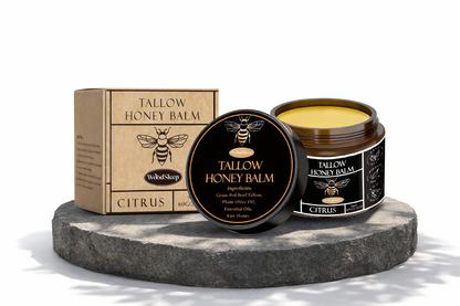 Naudan Tali & Hunaja Hoitobalsami 60 g – Luonnollinen Kosteusvoide Kasvoille ja Vartalolle