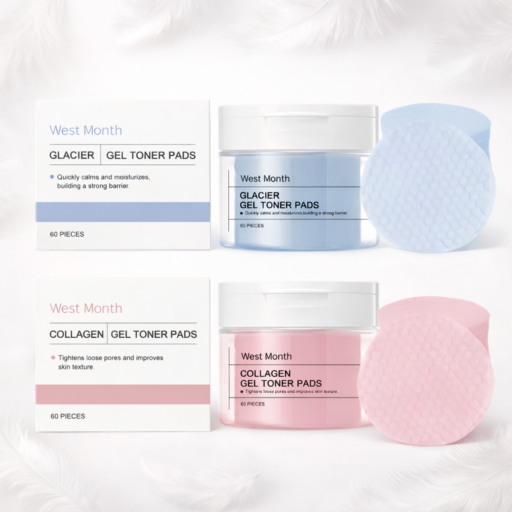 West & Month kollageen puhdistuslaput – (60 kpl)