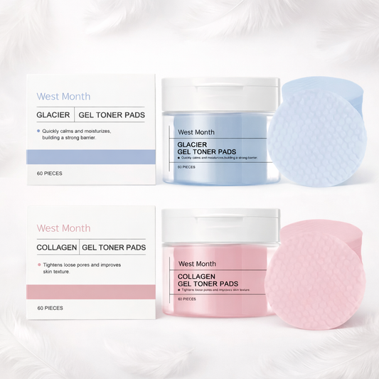 West & Month kollageen puhdistuslaput – (60 kpl)
