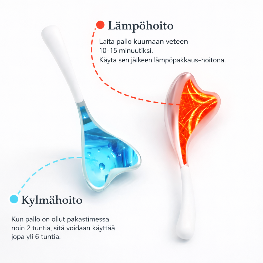 Cryo Ice Globes kasvohierontatikut 2 kpl – viilentävä, gua sha, ruostumaton teräs