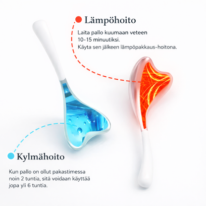 Cryo Ice Globes kasvohierontatikut 2 kpl – viilentävä, gua sha, ruostumaton teräs