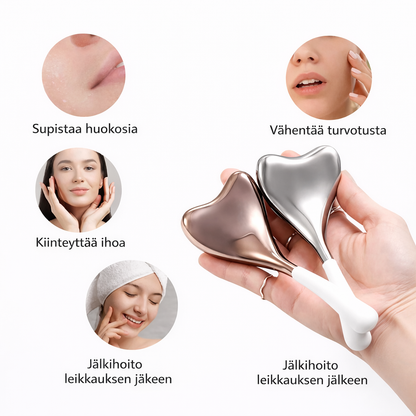 Cryo Ice Globes kasvohierontatikut 2 kpl – viilentävä, gua sha, ruostumaton teräs