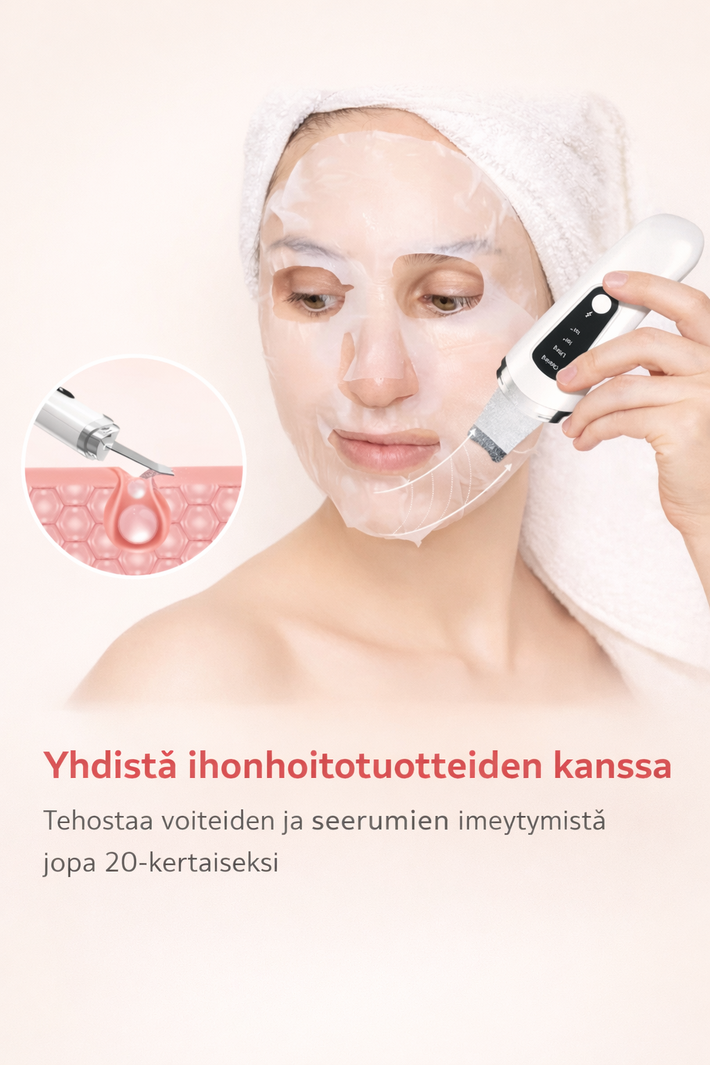 Ulträäninen Kasvojen Puhdistuslaite – 4 Tilaa Syväpuhdistus & Mustapäiden Poisto