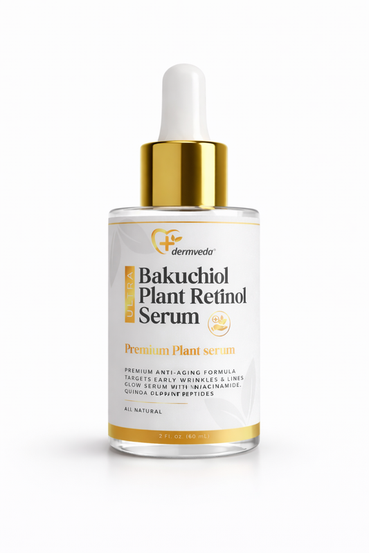 Kasvoseerumi – luonnollinen retinoli-vaihtoehto juonteille & ihon kirkastukseen Bakuchiol 60 ml– dermveda