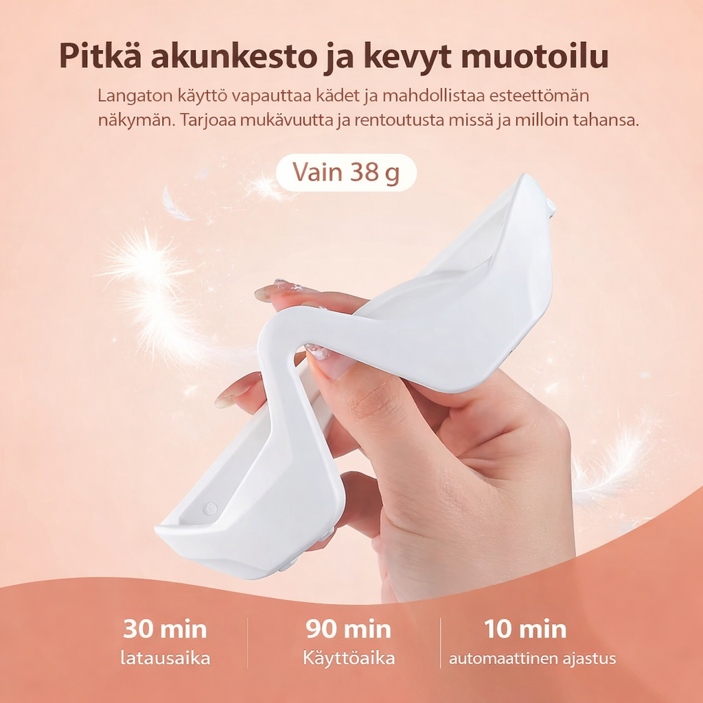 Sähköinen Silmänympäryshoitolaite EMS & Punavalo – Tummat Silmänaluset & Juonteet