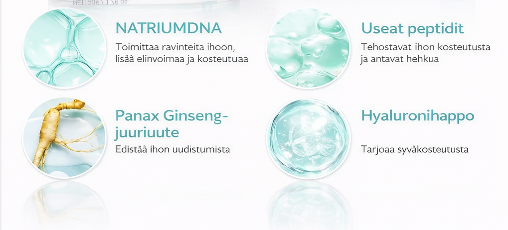 PDRN Kasvovoide 50g – Lohen DNA Kapselivoide Juonteille, Kiinteytykseen & Syväkosteutukseen