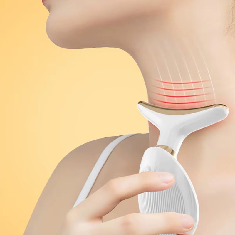 Neck Face Lift Devices Therapy Skin Tighten anti Wrinkle LED Photon Neck Massager V-Face Lifting Reduce Double Chin Facial Care