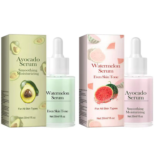 Avocado Face Serum Watermelon Face Firming Essence Lifting Firming Fade Fine Lines Anti-Aging Essence Removing Wrinkles Essence
