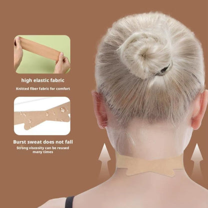 5/10/20PCS Neck Tape Lifting Invisible, Neck Wrinkle Patches, Reusable Elastic Strips Daily Jaw Face Neck Invisible Firming Tape