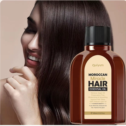 100ML Hair Care Oil Moroccan Pure Argan Hair Essential Oil for Dry Hair Types Multi-Functional Hair Care Products for Woman