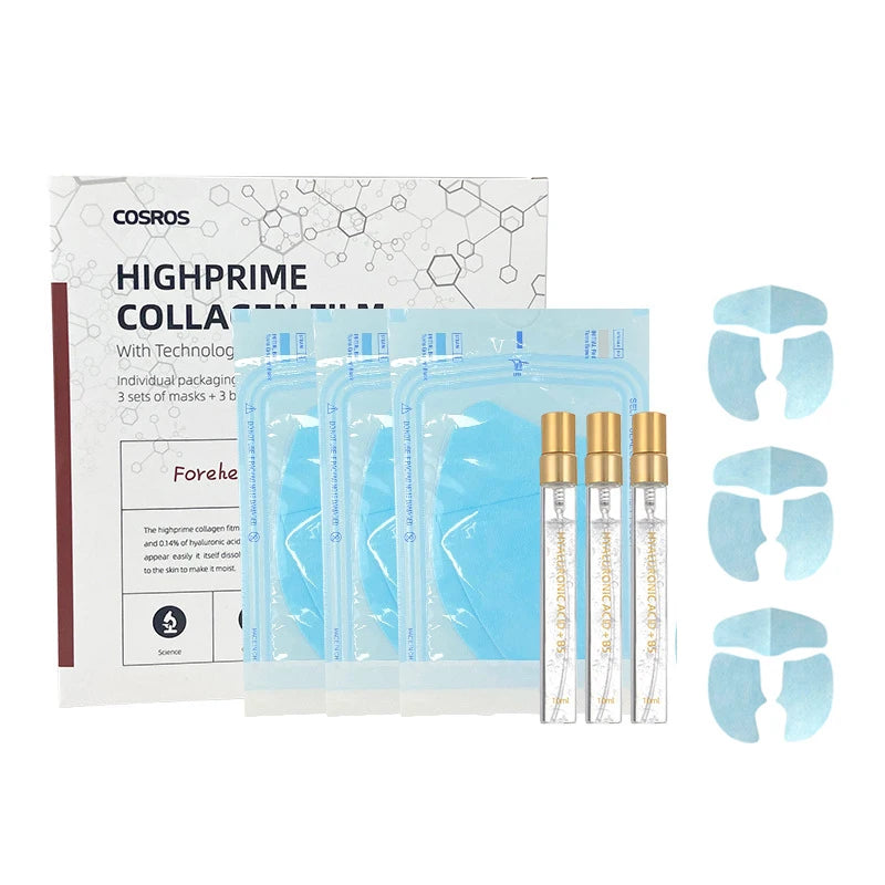 Soluble Collagen Anti-Aging Mask Essence Set Face Filler Collagen Protein Mask Remove Wrinkles Firming Serum Skin Care Set