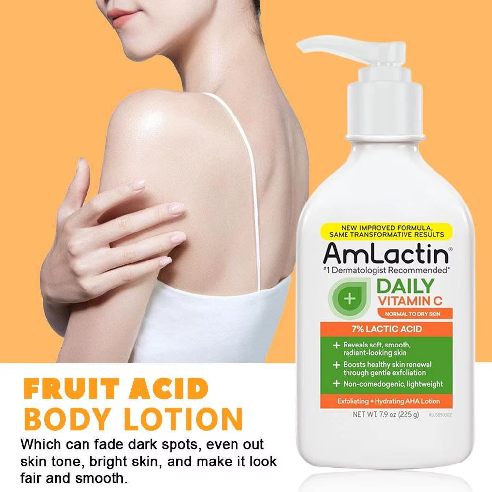Amlactin Body Lotions Rapid Relief Restoring Lotion+Daily Moisturizing 12% Lactic Acid Lotion Nourishing Body Skin Cream 225ML