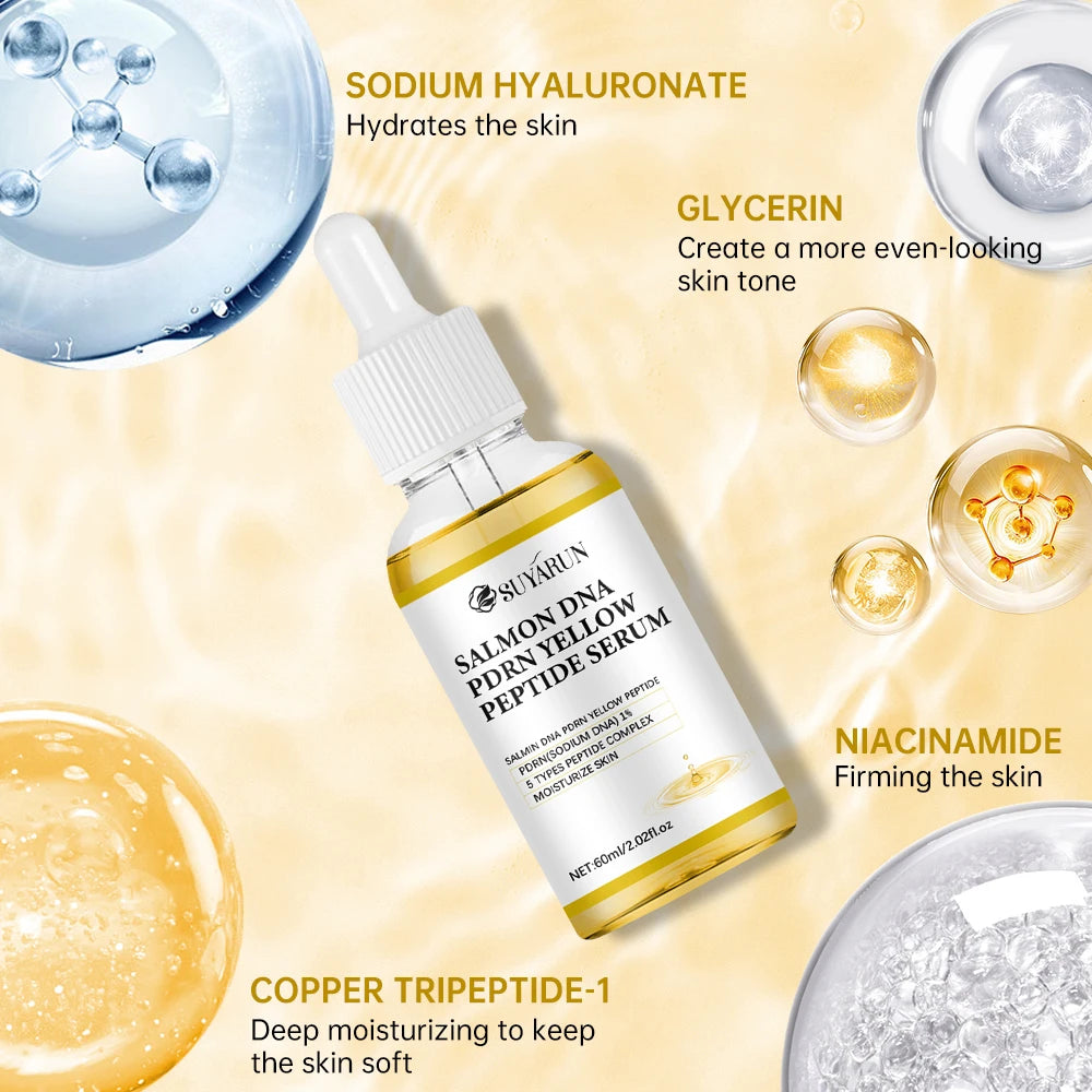 Salmon DNA PDRN + Yellow Peptide Complex Serum - Anti-Aging Solution, Skin Repair, Hydration, Brightening, Tightening.