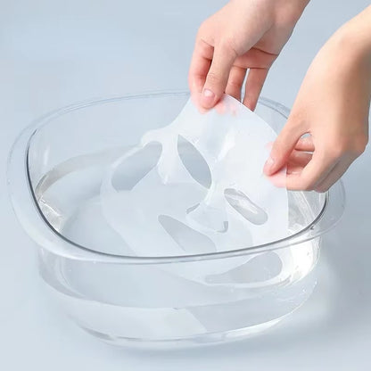 Silicone Ear Hanging Face Mask Cover Reusable Moisturizing Face Shield Double Absorption anti Evaporation Mask Protective Cover