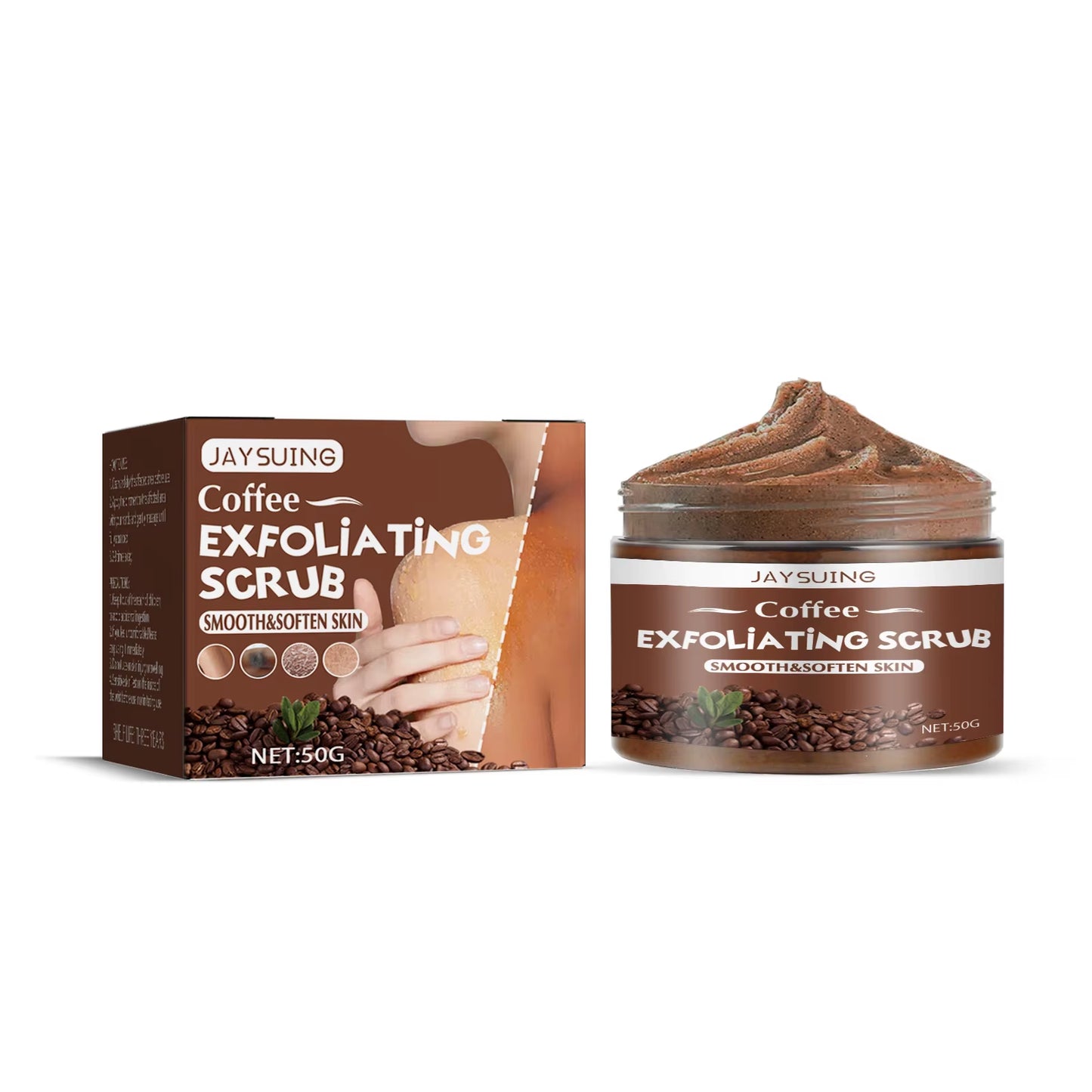 Coffee Scrub Smooth Exfoliating anti A-Cne Soften Cutin Brightening Deep Cleaning Moisturizing Whi-Tening Body Scrub