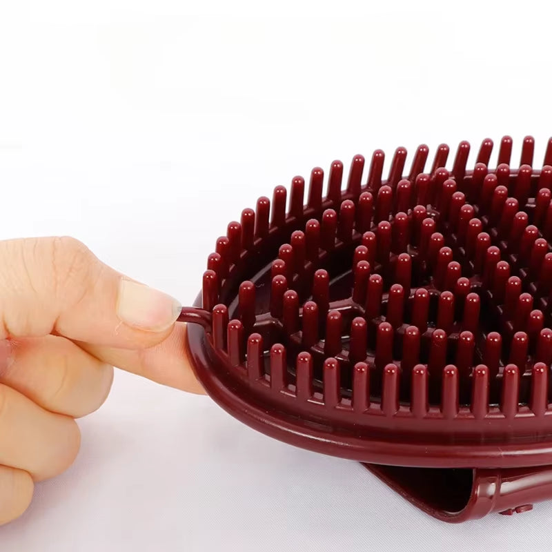Body Massage Brush Meridians Brush Body Relaxation Reduce Cellulite Massage Brush for Back Leg Handheld Meridians Brush