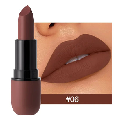 Lip Glaze 6 Colors Moisture Lipstick Waterproof Non-Stick Cup Lipstick 1Pcs Velvet Matte Lipstick Cosmetics Soft Fog Lip Gloss