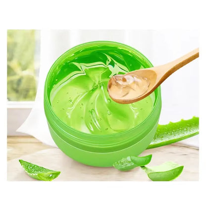 99% Aloe Vera Gel Deep Hydration and Moisturizing Facial Leave-In Gel Shrink Pores Sleep Mask Korean Skincare Products 300G