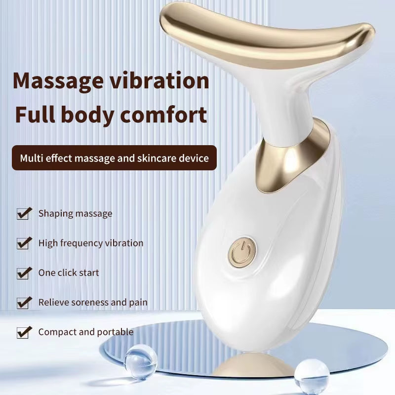 Neck Face Lift Devices Therapy Skin Tighten anti Wrinkle LED Photon Neck Massager V-Face Lifting Reduce Double Chin Facial Care