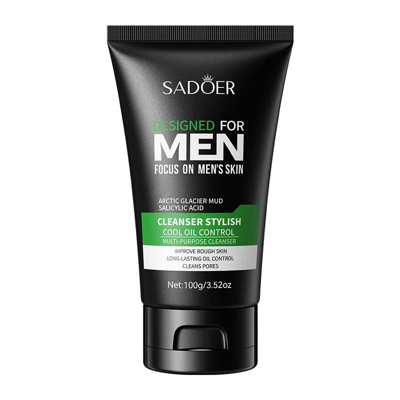 Cool Facial Cleanser Refreshing Fragrance Deep Cleansing Moisturizing Moisturizing Pore Tightening Men'S Facial Cleanser