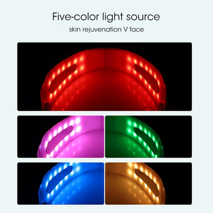 Facial Lifting Device LED Photon Therapy Facial Slimming Vibration Massager Facial Heated Double Chin V Face Vibration Massager