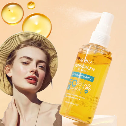Long Lasting Moisturizing Sunscreen Spray Moisturizing anti Ultraviolet Light, Thin, Breathable, Safe and Mild