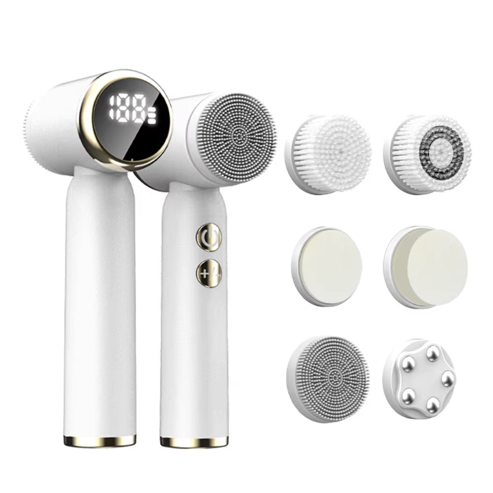 Waterproof Silicone Facial Cleansing Brush - Blackhead Removal Acne Pore Cleaner Rejuvenates Skin Beauty Care Face Machine