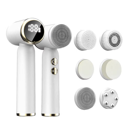 Waterproof Silicone Facial Cleansing Brush - Blackhead Removal Acne Pore Cleaner Rejuvenates Skin Beauty Care Face Machine