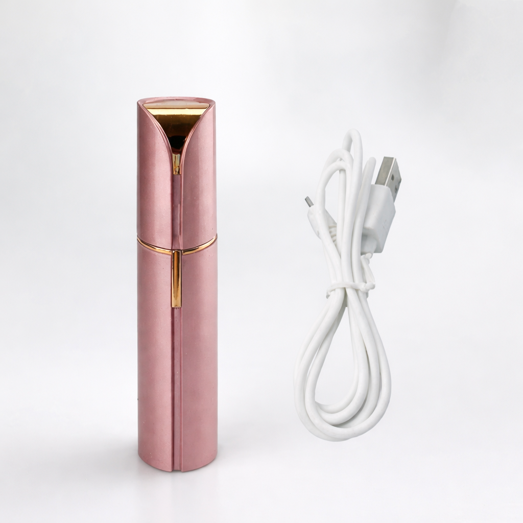 Sähköinen Kasvojen Karvanpoistolaite USB – Huulipunamuotoinen Mini-Epilaattori Naisille